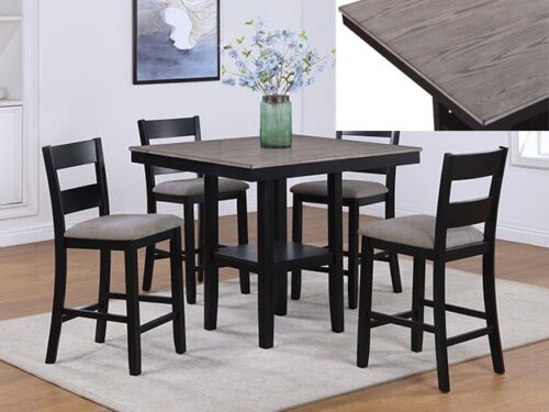 2631SET-LG LESTER 5-PK CTR HT TABLE LIGHT GREY