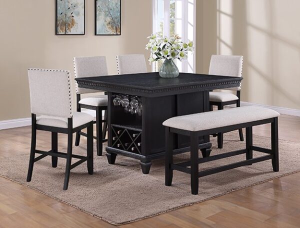 2772CL-6P REGENT CT HT DINING CHARCOAL