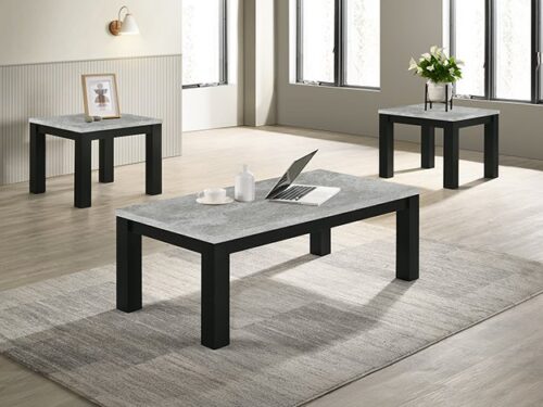 4168SET-CC THEO 3PK COCKTAIL SET-CONCRETE