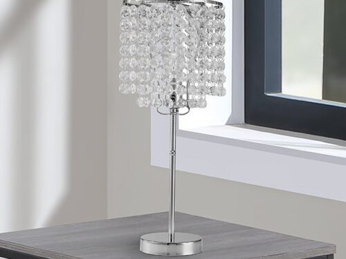 6213T-CH-1 CHROME TABLE LAMP 19"H