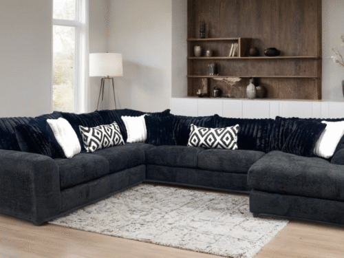 938 Black - Oversized Sectional
