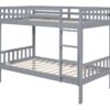 BB13 Twin/Twin Bunk Bed Gray