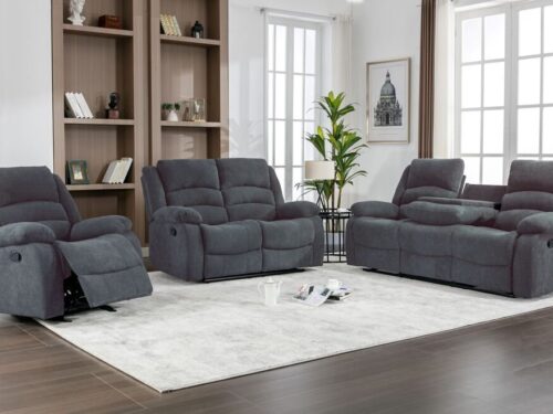 Dynamo2-CHARCOAL 3PC Reclining Set