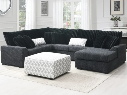 S1801 Brady Sectional (Black)