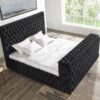 Future Black Platform Bed - Queen, King