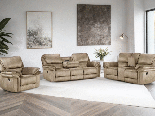 Perry Brown - 3PC OVERSIZED Reclining Set