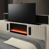 Villa White Platform Bed - Queen, King